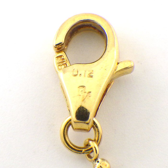ポンテヴェキオ Ponte Vecchio ネックレス クロス ダイヤモンド 計0.12ct K18YG 【中古】