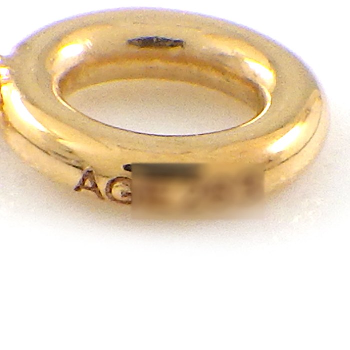  カルティエ Cartier ロングネックレス アミュレット SM B3047400 オニキス 1ポイント ダイヤモンド K18PG 【箱・保付き】 【中古】