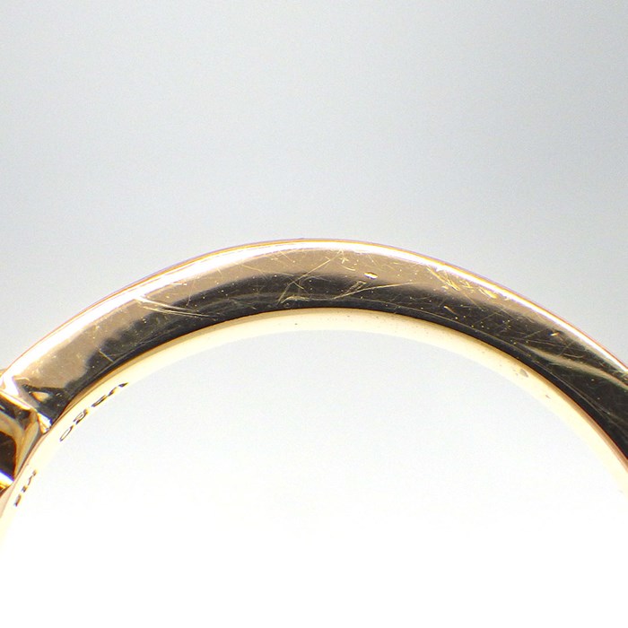 ヴァーゴ Vago リング ハーフサークル スターモチーフ 星 ダイヤモンド 計0.22ct K18YG 9.5号 【中古】