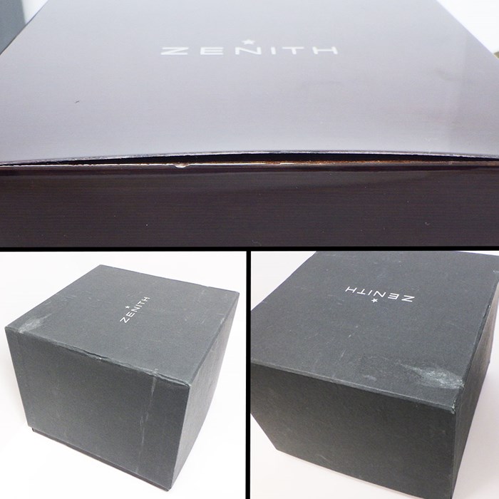 ゼニス ZENITH 腕時計 キャプテン エリート 03.2020.670 シルバーサンレイ文字盤 カレンダー 裏スケ SS 自動巻き 【中古】