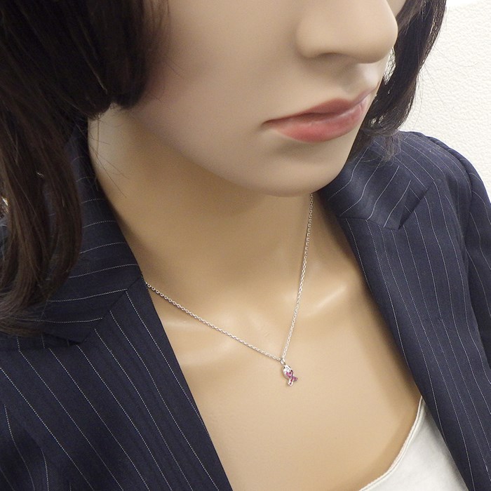 ショパール Chopard ネックレス ハッピー ビーチ フィッシュモチーフ 79/5065/1 11ポイント ルビー K18WG 【中古】
