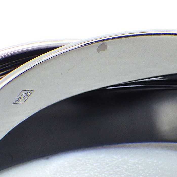 カルティエ Cartier リング トリニティ クラシック セラミック B4095600 K18WG ブラック セラミック 黒 16号 / #56 【箱・保付き】 【中古】