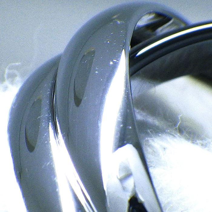 カルティエ Cartier リング トリニティ クラシック セラミック B4095600 K18WG ブラック セラミック 黒 16号 / #56 【箱・保付き】 【中古】