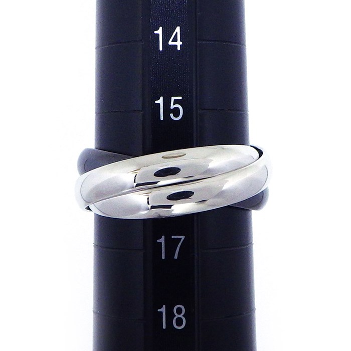 カルティエ Cartier リング トリニティ クラシック セラミック B4095600 K18WG ブラック セラミック 黒 16号 / #56 【箱・保付き】 【中古】