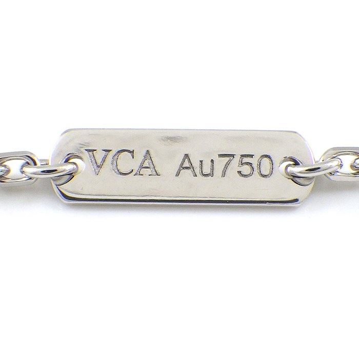 ヴァンクリーフ&アーペル Van Cleef & Arpels ネックレス ヴィンテージ アルハンブラ 2024年 ホリデーシーズン 限定モデル ギョーシェ 1ポイント ダイヤモンド K18PG K18WG 【中古】