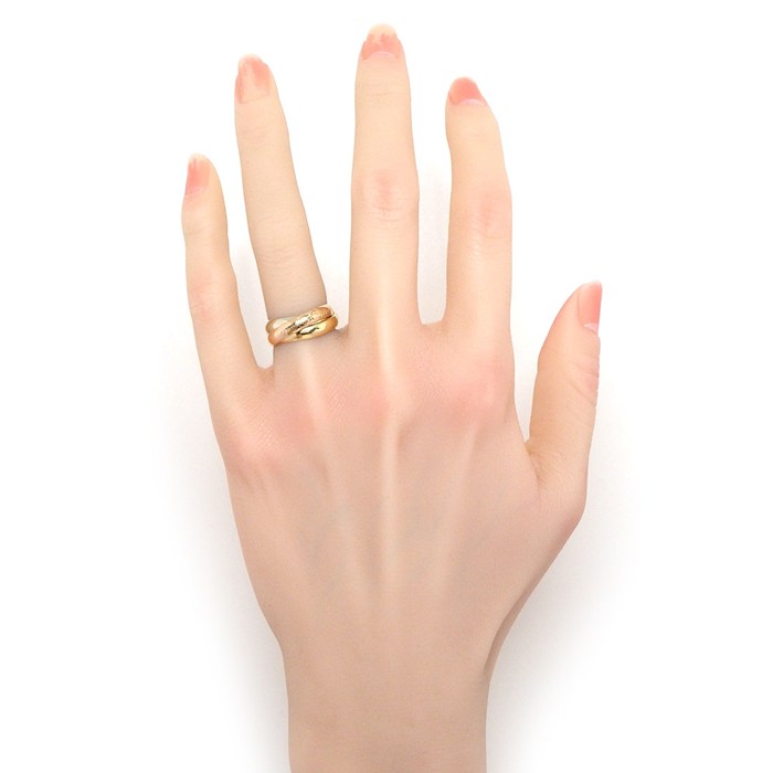 カルティエ Cartier リング トリニティ スリーカラー K18PG K18WG K18YG 9号 / #48 【中古】