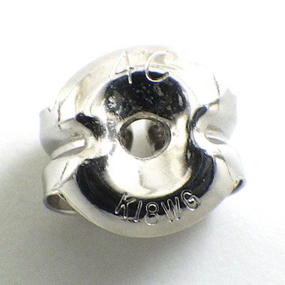 4℃ ピアス ハート ダイヤモンド K18WG 【中古】