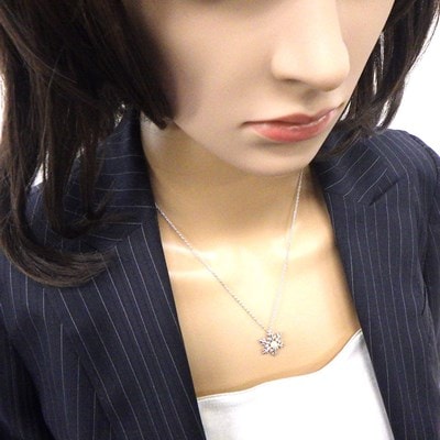 ミキモト MIKIMOTO ネックレス スノークリスタル 雪 結晶