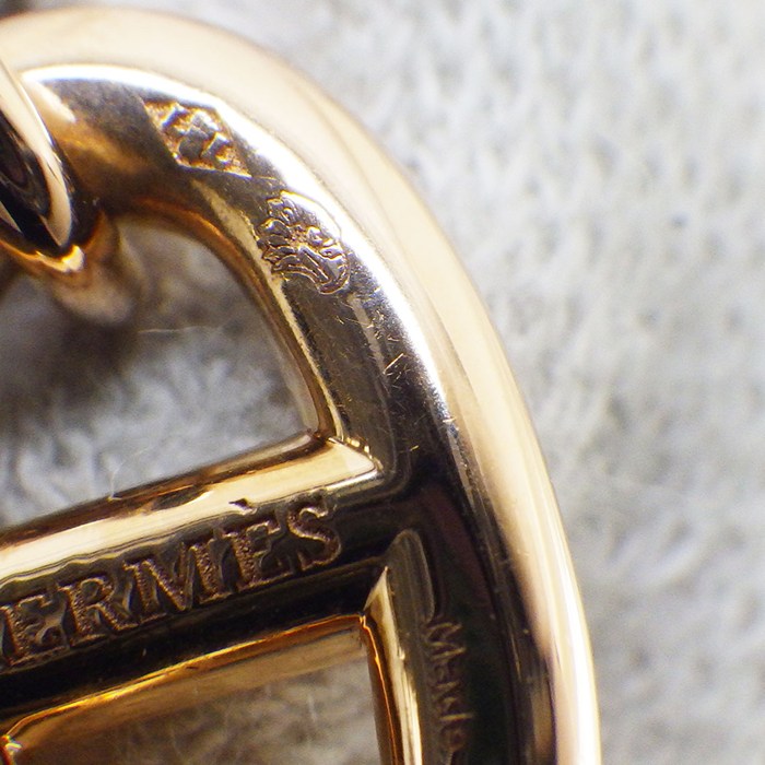 エルメス HERMES ネックレス シェーヌダンクル ファランドール オーバル チェーン K18PG 【中古】