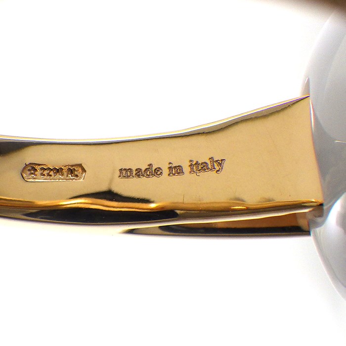 サルヴァトーレ・フェラガモ Salvatore Ferragamo リング ホワイト カルセドニー K18PG 15号 / #56 【中古】