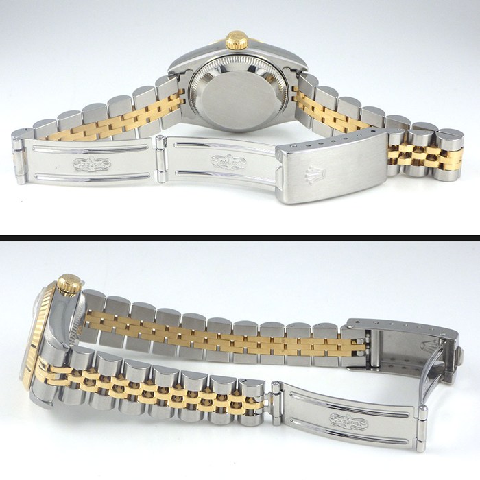 ロレックス Rolex 腕時計 デイトジャスト 69173G W番 1994-1995年製 10ポイント ダイヤインデックス サンレイ シャンパンゴールド文字盤 デイト K18YG SS 自動巻き 【箱・保付き】 【中古】 【OH済み】