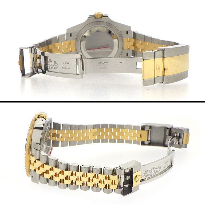 ロレックス Rolex 腕時計 GMTマスターII 126713GRNR ブラック文字盤 黒 ルーレット刻印 カレンダー 夜光インデックス 回転ベゼル SS K18YG セラミック 自動巻き 【箱・保付き】 【中古】