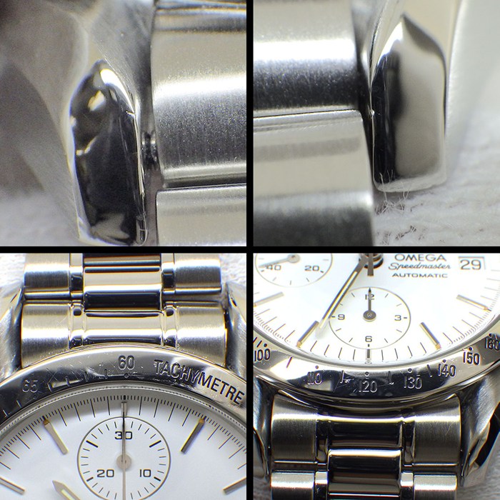 オメガ OMEGA 腕時計 スピードマスター 3511.20 ホワイト文字盤 デイト クロノグラフ タキメーター スモールセコンド SS 自動巻き 【OH済み】 【中古】