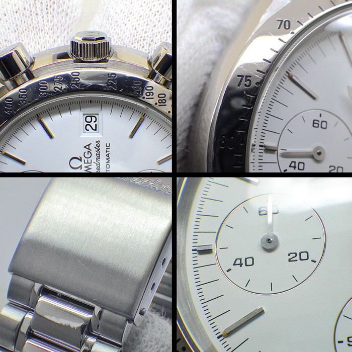オメガ OMEGA 腕時計 スピードマスター 3511.20 ホワイト文字盤 デイト クロノグラフ タキメーター スモールセコンド SS 自動巻き 【OH済み】 【中古】