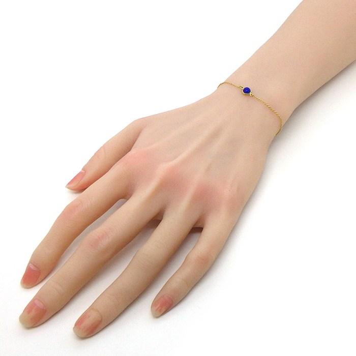 ティファニー Tiffany & Co. ブレスレット バイザヤード 1ポイント ラピスラズリ K18YG 【中古】