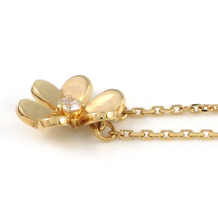 ヴァンクリーフ＆アーペル Van Cleef & Arpels ネックレス フリヴォル ミニ VCARP0J100 1ポイント ダイヤモンド 0.05ct K18YG 【中古】