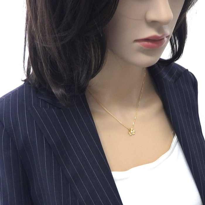 ヴァンクリーフ＆アーペル Van Cleef & Arpels ネックレス フリヴォル ミニ VCARP0J100 1ポイント ダイヤモンド 0.05ct K18YG 【中古】
