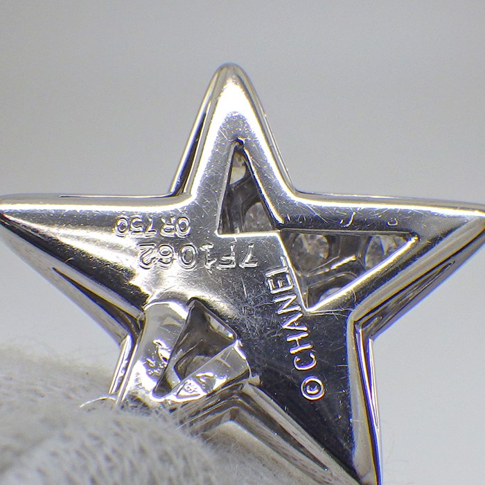 シャネル CHANEL ネックレス コメット ラージモデル スターモチーフ パヴェ 22ポイント ダイヤモンド 約0.68ct K18WG 【中古】