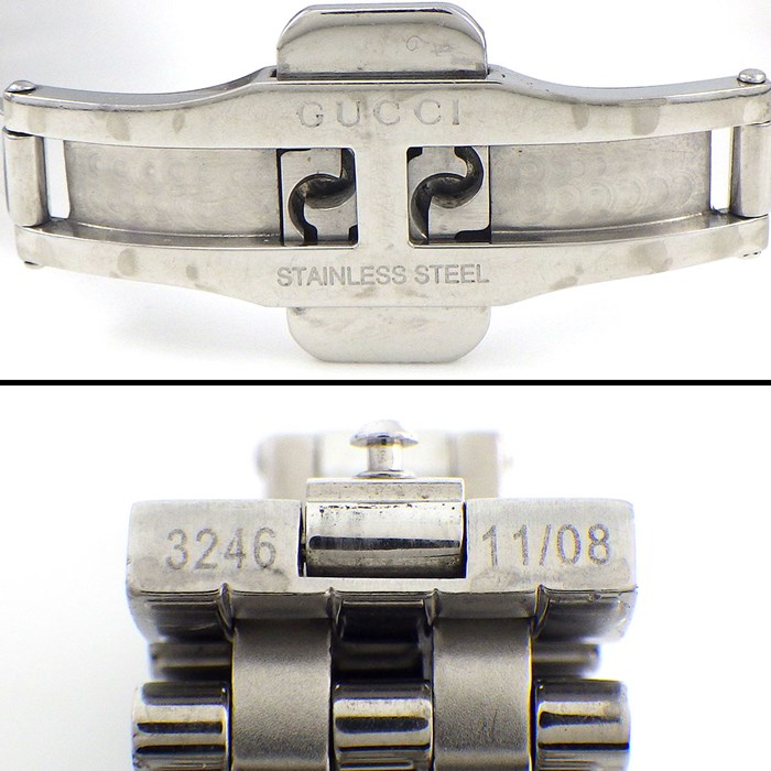 GUCCI 電池式巻き時計 ダイヤモンドインデックス GUCCI 電池式巻き時計