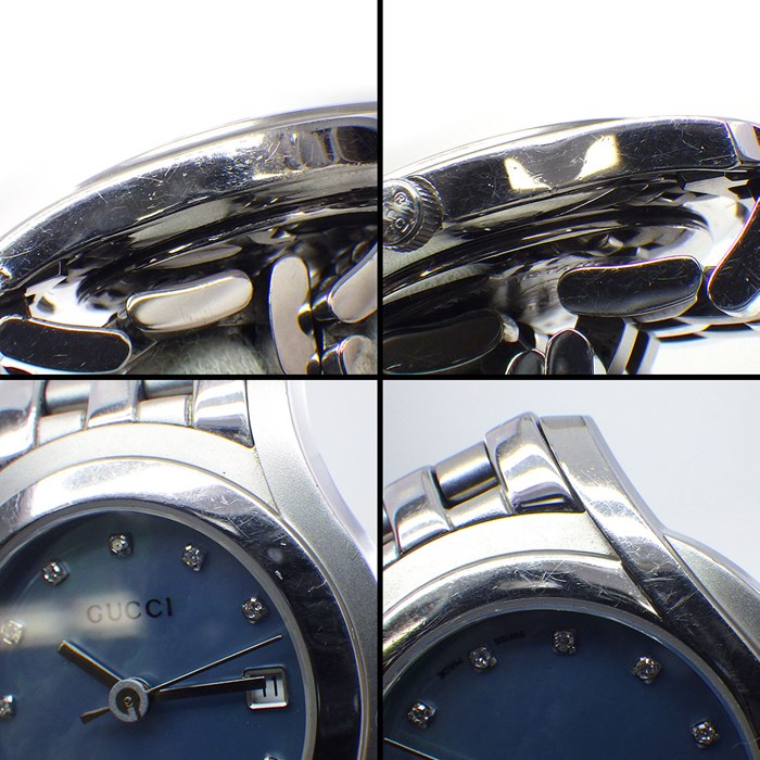 グッチ GUCCI 腕時計 Gクラス 5500L 11ポイント ダイヤ