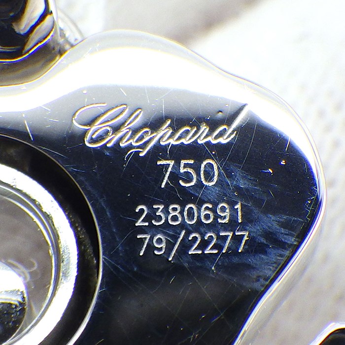 【ショパール Chopard】ネックレス ハッピーダイヤ エレファント 象 79/2277 ムービング 1ポイント ダイヤモンド 0.05ct パヴェ 17ポイント ダイヤモンド 0.10ct K18WG 