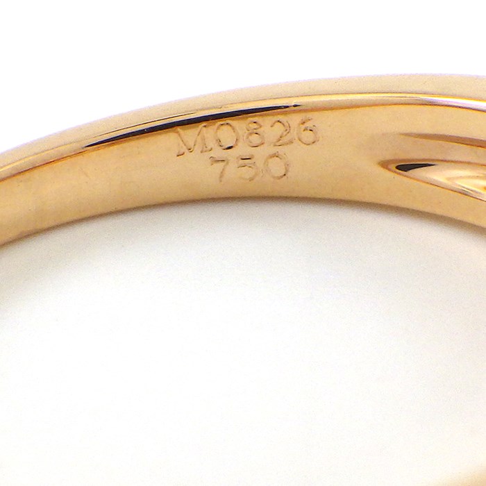 モーブッサン MAUBOUSSIN リング チャンス オブ ラブ クローバー ダイヤモンド K18PG 10.5号 【中古】