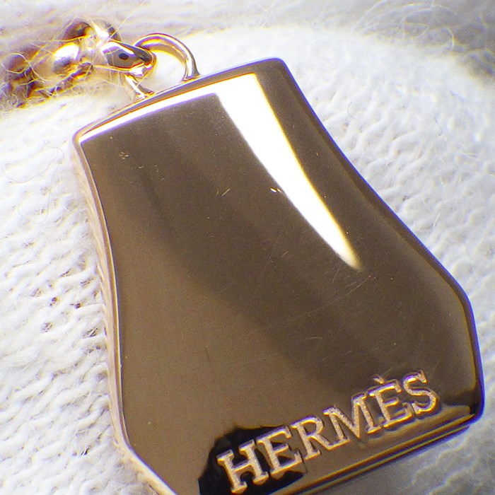 エルメス HERMES ネックレス ケリー クロシェット PM H220261B カデナ 錠 キー チェーン スウィング K18PG 【中古】