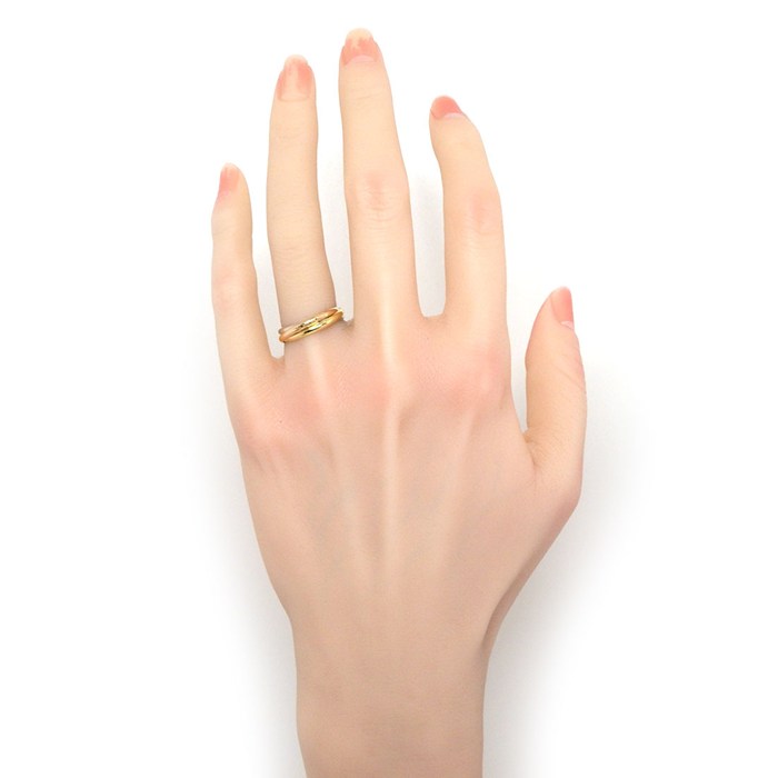 カルティエ Cartier リング トリニティ XS スリーカラー K18PG K18WG K18YG 12号 / #52 【中古】
