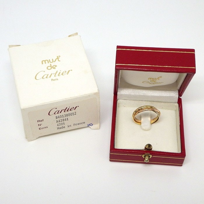 カルティエ Cartier リング トリニティ XS スリーカラー K18PG K18WG K18YG 12号 / #52 【中古】
