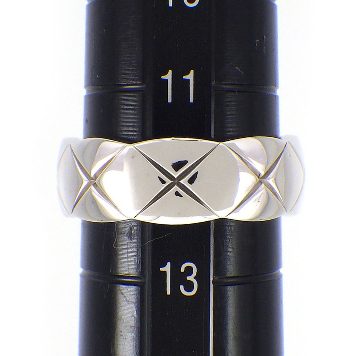 シャネル CHANEL リング ココクラッシュ ミディアム J10570 K18WG 12号 / #52 【中古】