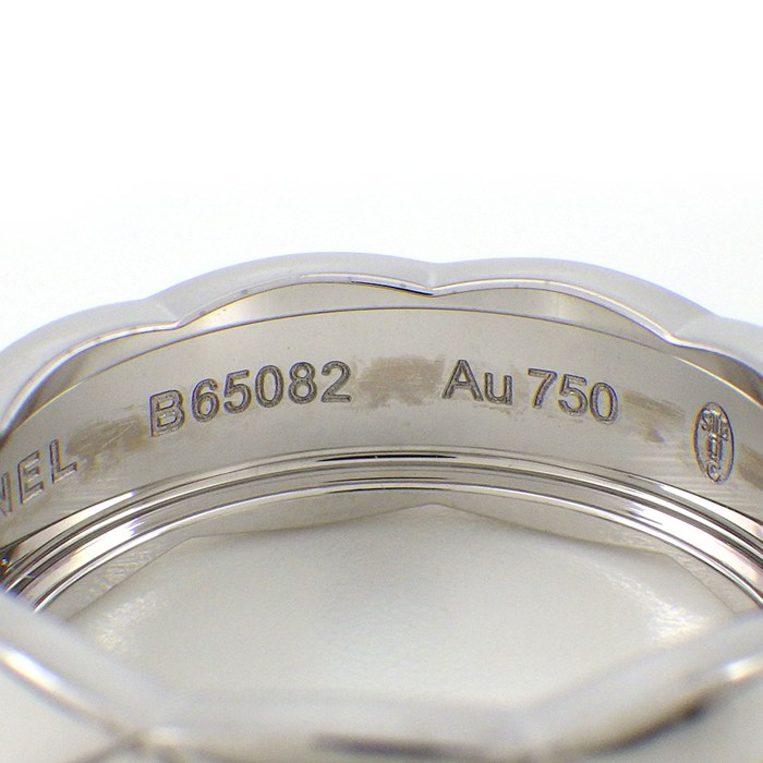 シャネル CHANEL リング ココクラッシュ ミディアム J10570 K18WG 12号 / #52 【中古】