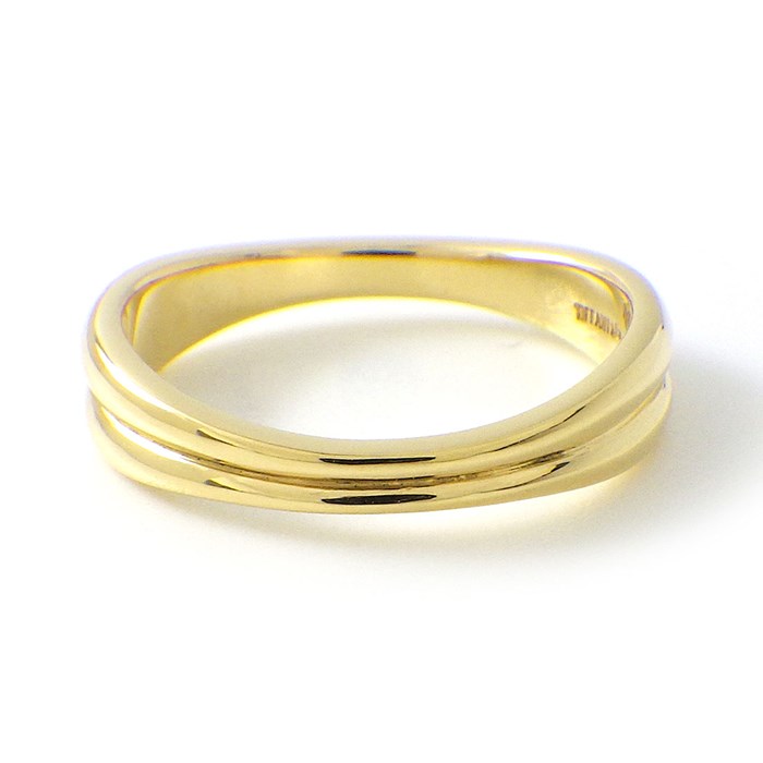 ティファニー ダブルウェーブ K18 750 リング 指輪