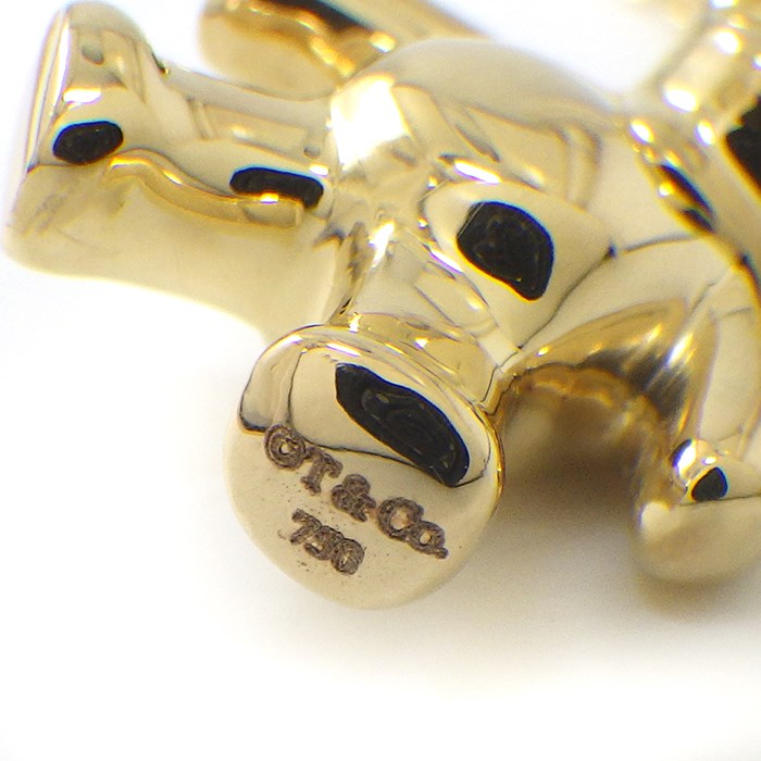 ティファニー Tiffany & Co. ネックレス テディベア モチーフ K18YG  