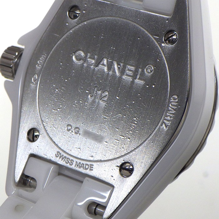 シャネル CHANEL 腕時計 J12 H2570 8ポイント ダイヤインデックス ホワイトシェル文字盤 SS ホワイト セラミック クオーツアナログ 【中古】