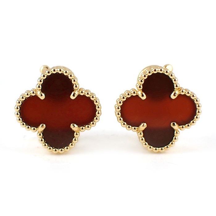 Van cleef 3 連 ヴァンクリーフ ピアス ヴァンクリーフ 3モチーフの通販