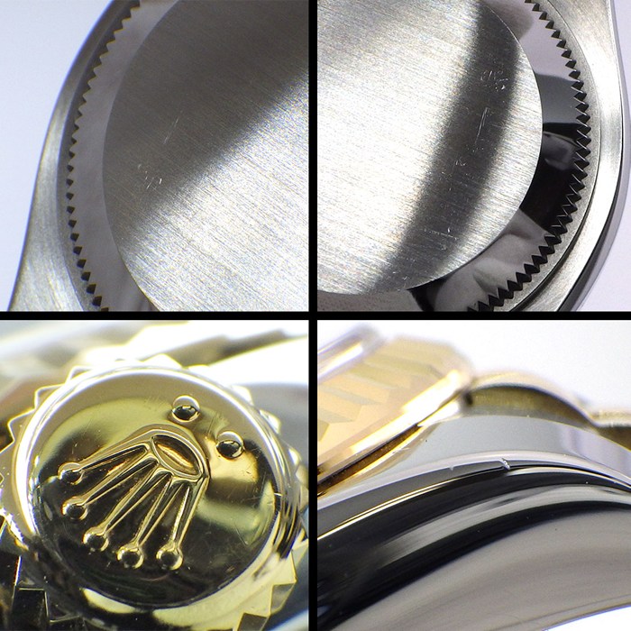 ロレックス Rolex 腕時計 デイトジャスト 179173G G番 2010年 ルーレット刻印 10ポイント ダイヤインデックス シャンパン コンピューター文字盤 彫コン デイト K18YG SS 自動巻き 【中古】
