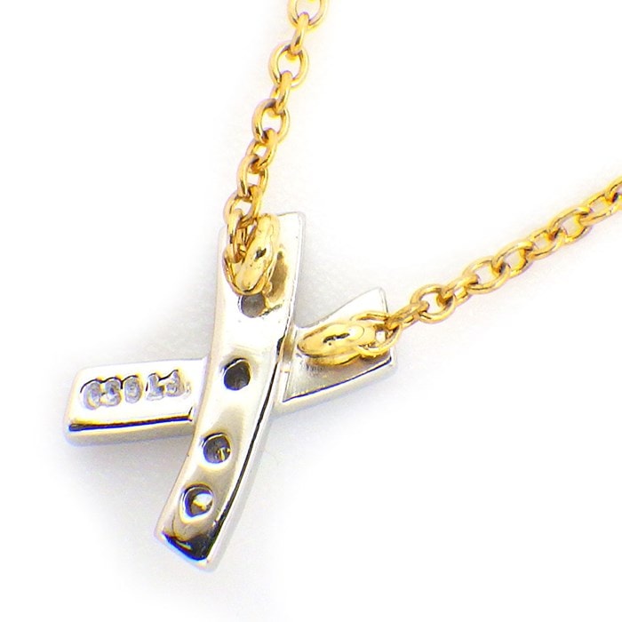 ティファニー 750 K18YG ネックレス キス X ティファニー