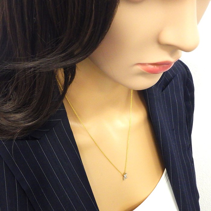 ティファニー 750 K18YG ネックレス キス X TIFFANY&Co ティファニー