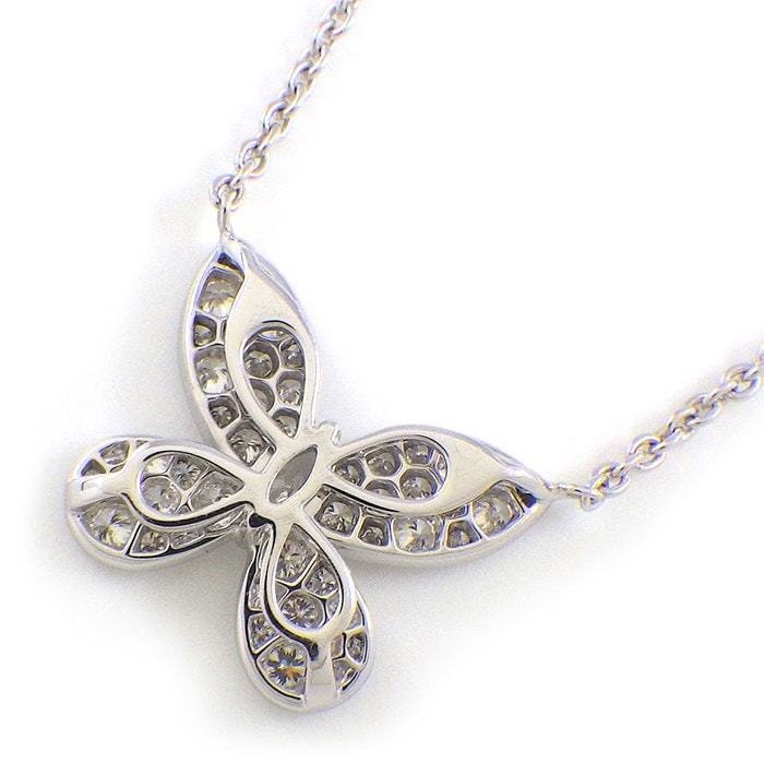 グラフ Graff GRAFF ネックレス パヴェ バタフライ ミニ GP40676 1ポイント マーキスカット ダイヤモンド ラウンドカット ダイヤモンド 計0.55ct K18WG 【中古】