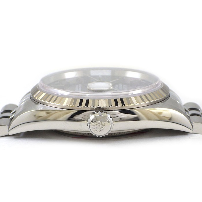 ロレックス Rolex 腕時計 デイトジャスト 16234 P番 2000年 ブラック文字盤 デイト K18WG SS 自動巻き 【中古】