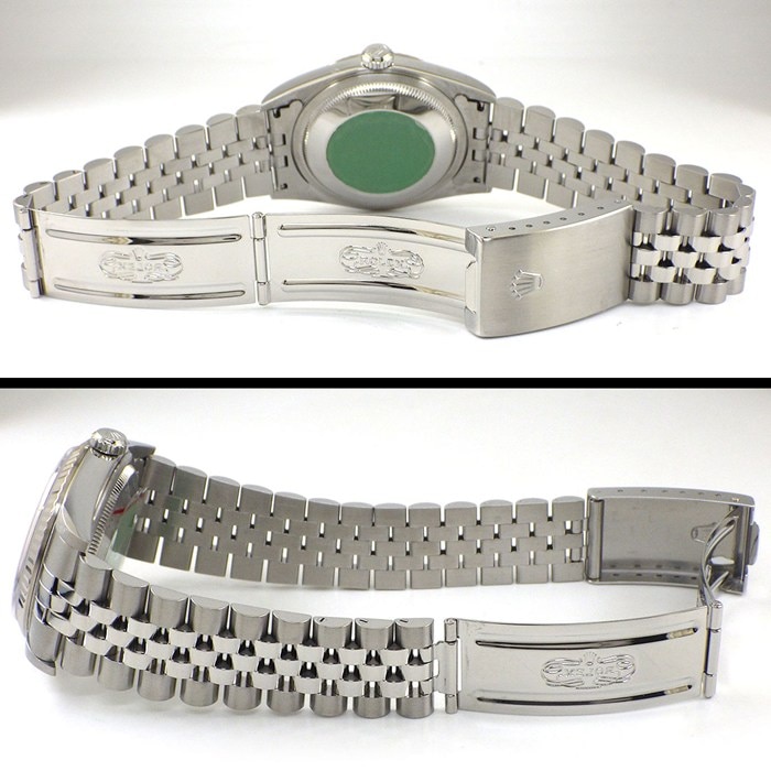 ロレックス Rolex 腕時計 デイトジャスト 16234 P番 2000年 ブラック文字盤 デイト K18WG SS 自動巻き 【中古】