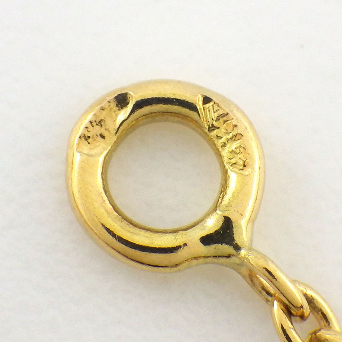 クリスチャンディオール Christian Dior ネックレス ミミウィ 1ポイント ダイヤモンド K18YG 【中古】