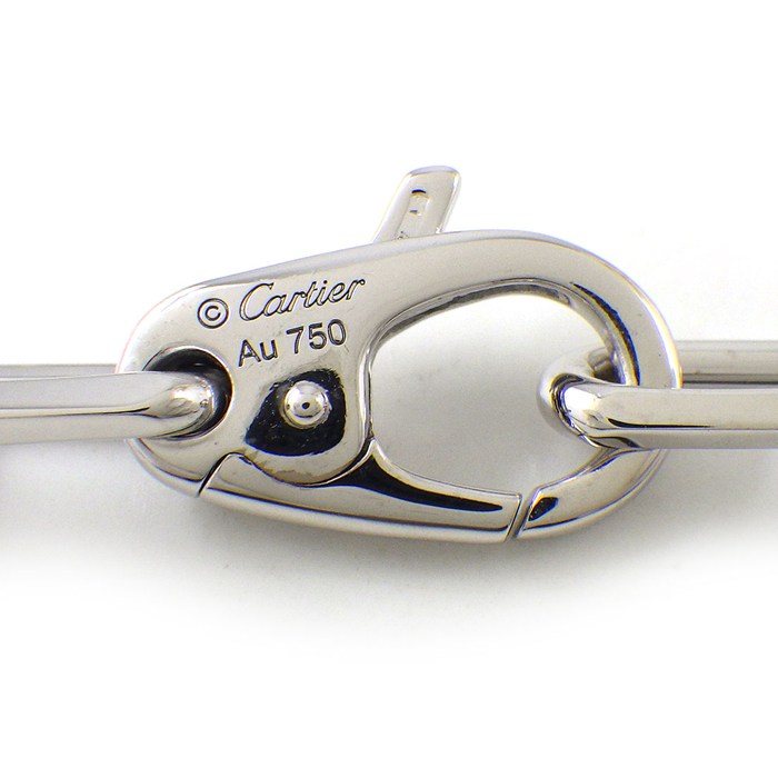 カルティエ Cartier ブレスレット サントス ミディアムモデル B6021400 チェーン リンク K18WG 【中古】