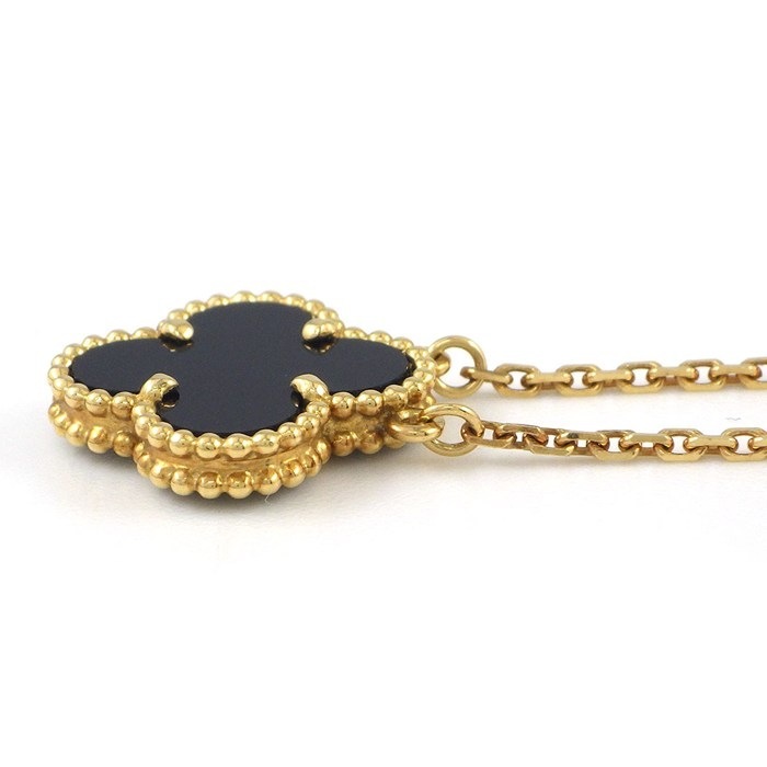 ヴァンクリーフ＆アーペル Van Cleef & Arpels ネックレス ヴィンテージアルハンブラ VCARA45800 オニキス K18YG 【中古】