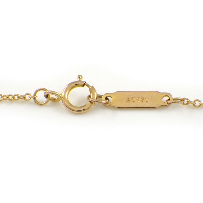 ティファニー Tiffany & Co. ネックレス Tスマイル スモール 63058815 ダイヤモンド 計0.10ct K18PG 【中古】