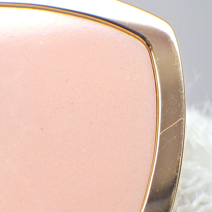 ショパール Chopard ネックレス ハッピーハート 79A001 ロゼストーン ムービング 1ポイント ダイヤモンド K18PG 【中古】