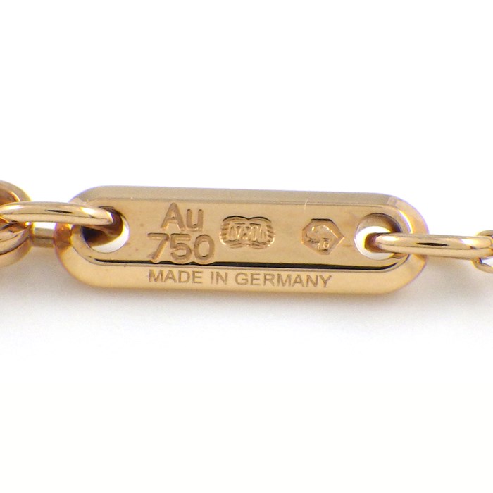 ショパール Chopard ネックレス ハッピーハート 79A001 ロゼストーン ムービング 1ポイント ダイヤモンド K18PG 【中古】