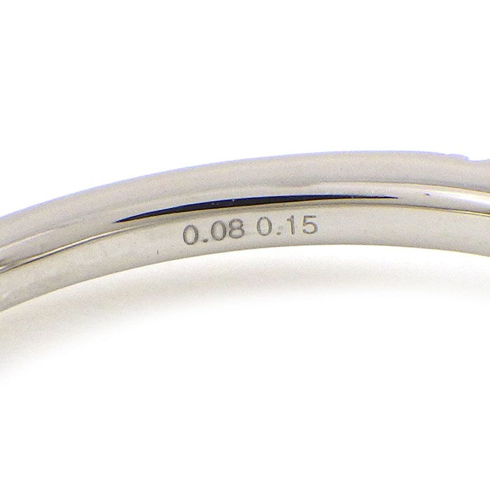 スタージュエリー STAR JEWELRY リング ミステリアス ハート 1XR0591 3ポイント スクエアカット ルビー 計0.15ct ハーフサークル ダイヤモンド 計0.08ct PT950 11.5号 【中古】
