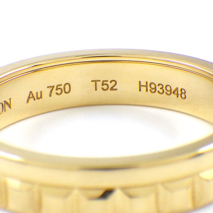 ブシュロン BOUCHERON リング キャトル ラディアント エディション ハーフ JAL00251 K18YG 12号 / #52 【箱・保付き】 【中古】