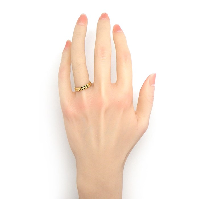 ブシュロン BOUCHERON リング キャトル ラディアント エディション ハーフ JAL00251 K18YG 12号 / #52 【箱・保付き】 【中古】